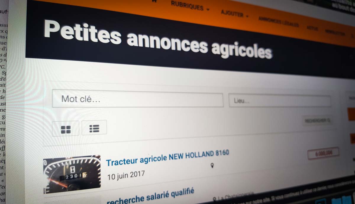 petites-annonces-agricoles-paysan-breton - Illustration Maîtriser ses charges grâce à internet, quand l’occasion fait le larron