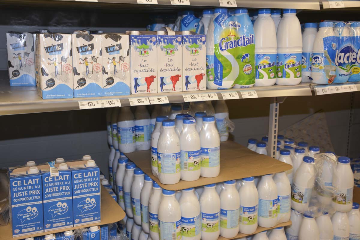 GMS-rayon-lait - Illustration Fixer le juste prix du lait