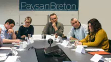 Les représentants des 3 syndicats ont participé au débat.