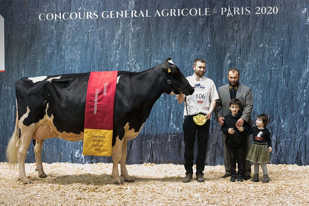  - Illustration Concours Prim’Holstein Salon de l’Agriculture : Du Bon Vent Janna Cama prend le large