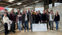Le groupe des jeunes agriculteurs qui se sont installés en 2023 sur la communauté de communes du Kreiz Breizh.