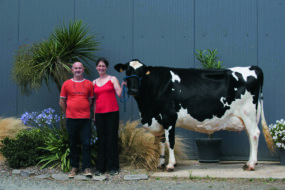 TD©FSRigaud-2.jpgDeux éleveurs avec une vache Holstein.