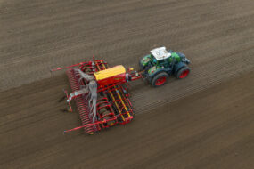 semis de céréales vue par drone