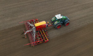 semis de céréales vue par drone