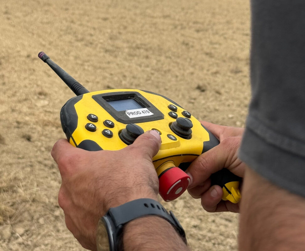 télécommande de robot agricole