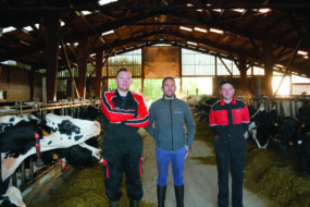 Cyril Jarnet, Nicolas Le Bihan, Alexandre Cordon, éleveur