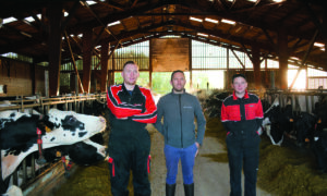 Cyril Jarnet, Nicolas Le Bihan, Alexandre Cordon, éleveur