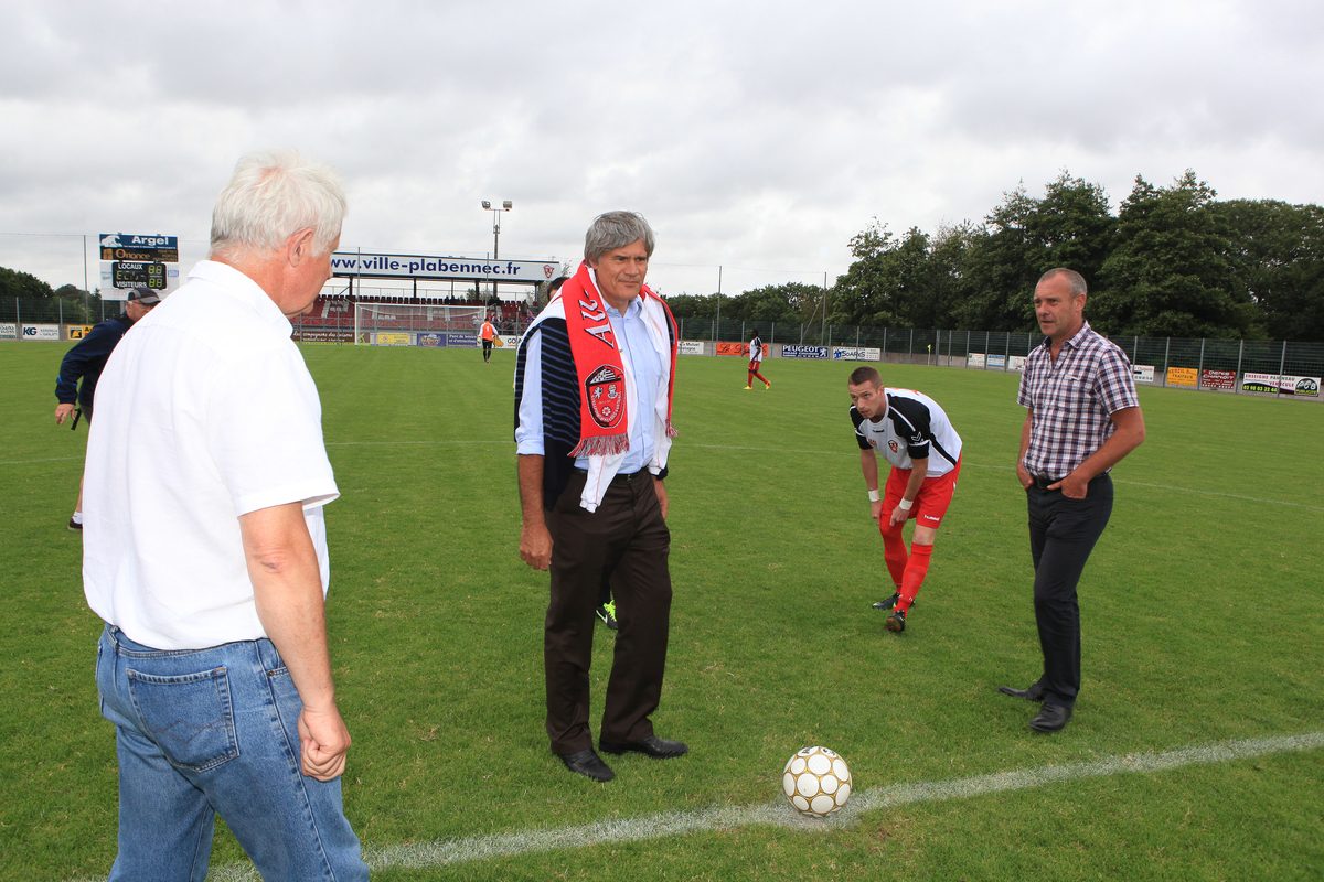 Stéphane Le Foll lors d'un match Plabennec contre Concarneau