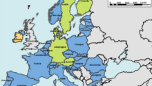 Statu BVD des pays sur une carte de l'Europe