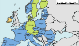 Statu BVD des pays sur une carte de l'Europe