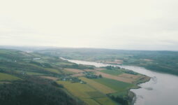 Vue aérienne de la campagne