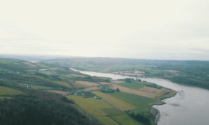 Vue aérienne de la campagne