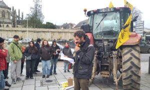 Une mobilisation agricole à Quimper