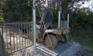 Styven Thomas sur son quad