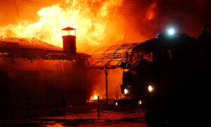 Incendie d'un bâtiment agricole