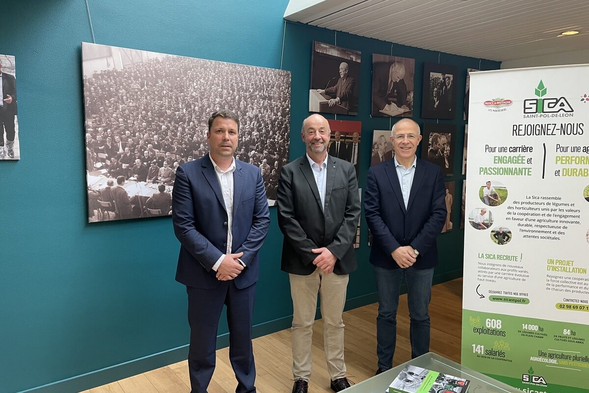 De gauche à droite : Thomas Quillévéré, secrétaire, Marc Kéranguéven, président et Olivier Sinquin, directeur. - Illustration « Nous devons rester un bassin incontournable »