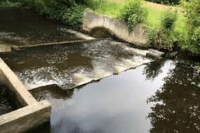 La prise d'eau de Lannidy. dans le Finistère